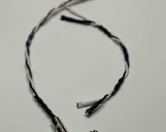 Chicote de fiação "padrão" em ângulo reto para combo 2x10 ou 2x12 com conexões paralelas, cabo de alto-falante estilo vintage de 24 polegadas com conector de entrada de 1/4" e 0,205 polegadas.
