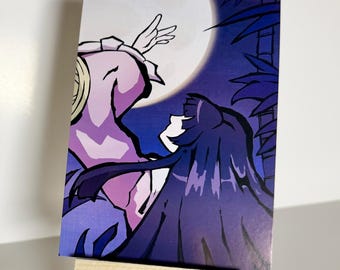 princess kaguya | japanese folklore touhou inspired mini art print