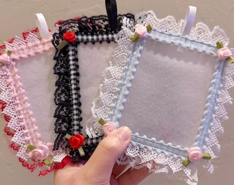 Handmade Lace Toploader Kpop Photocard Holder Oshikatsu Tcg Card