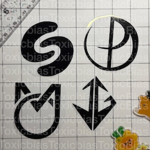 Vinilo adhesivo con el logo de GMMTV / SurfJava OhmPoon MarkOhm JossGawin / Pegatina para fans del BL tailandés / Adhesivo para ventana de coche o portátil
