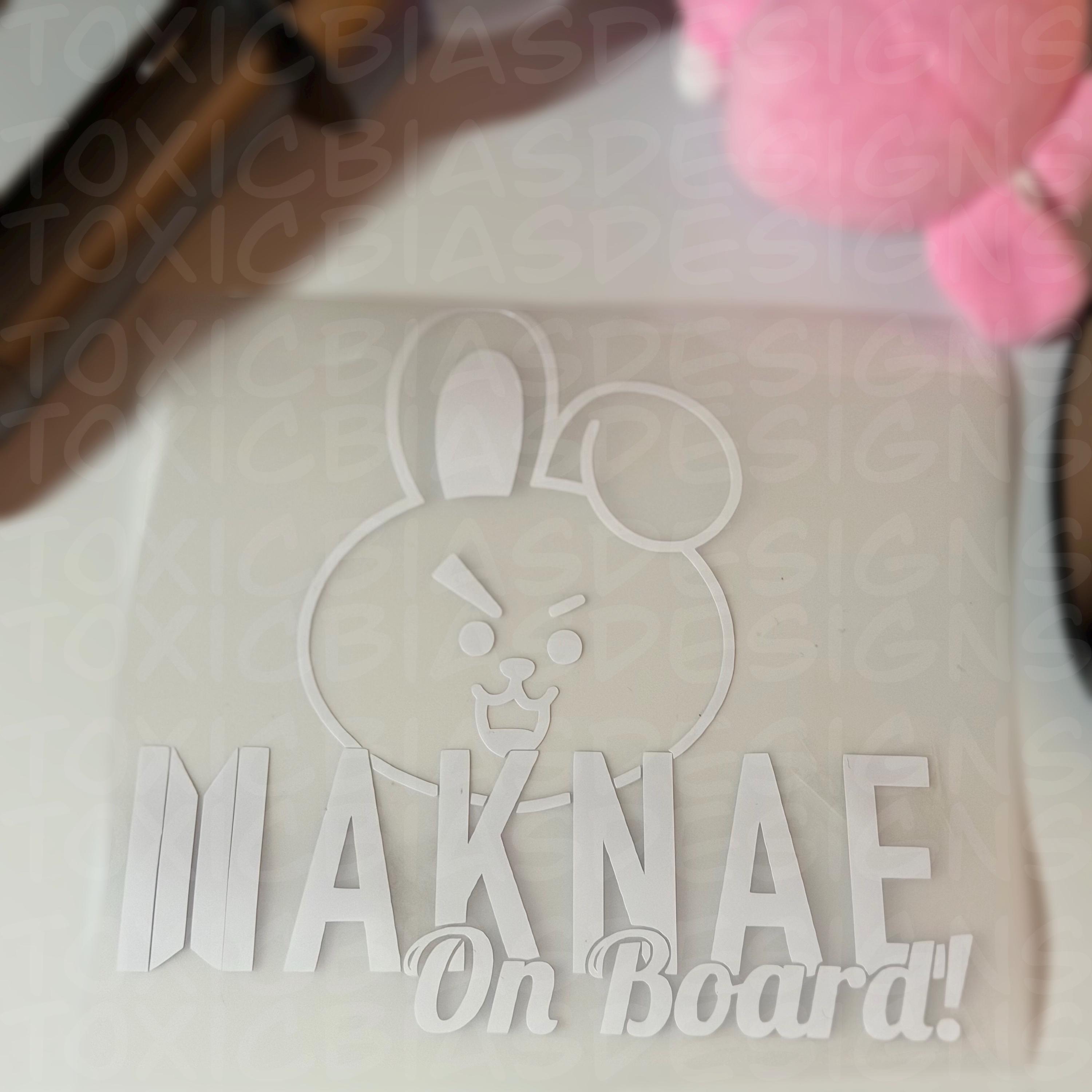 Nloo ARMY Kpop Inspired Maknae on Board Sticker - Etsy