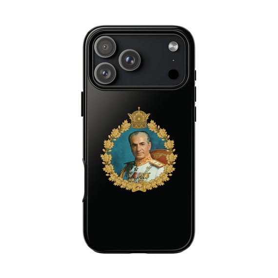 The Shah Aryamehr Flag iPhone Case | Black | Tough Case