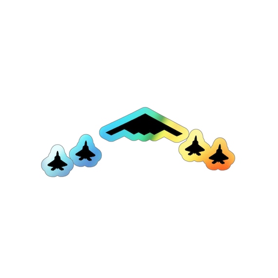 Holographic Stealth B2 Bomber with F22s Sticker
