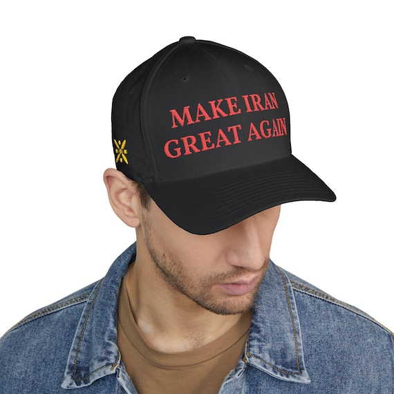 Premium Red Make Iran Great Again Cap 4 Side Embroidery
