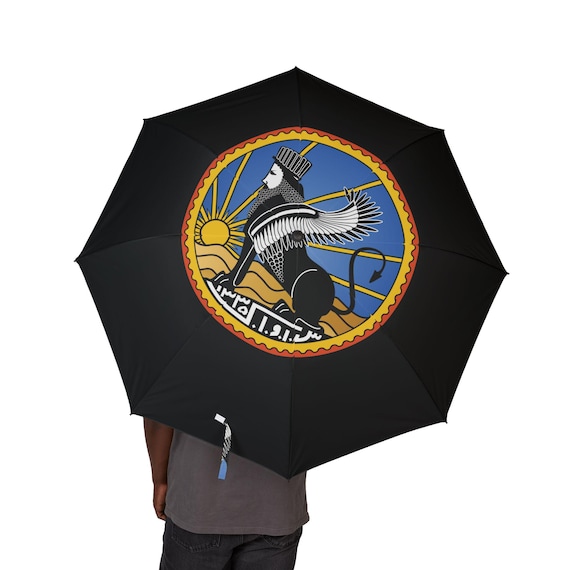 Persian Foldable Umbrella | Imperial | Lion and Sun | SAVAK