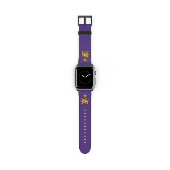 Iran Lion and Sun with Crown Purple Apple Watch Band | V2.0