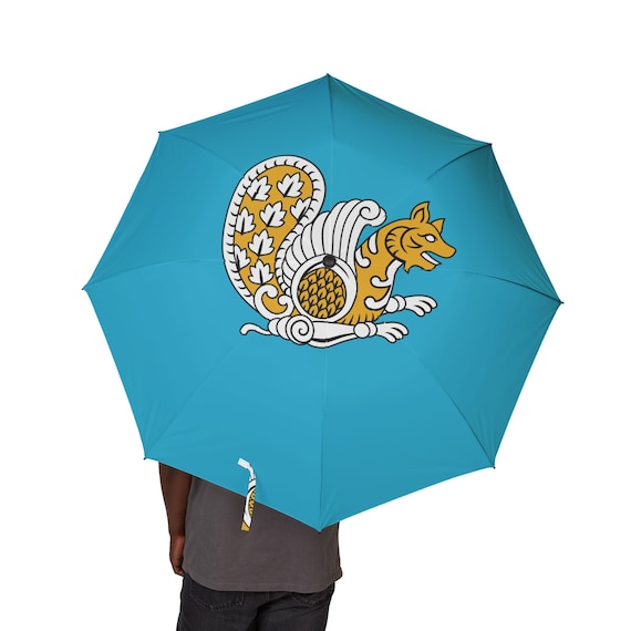 Persian Umbrella | Simurgh | Phoenix | Turquoise | Lion and Sun | Foldable | Pahlavi | MIGA