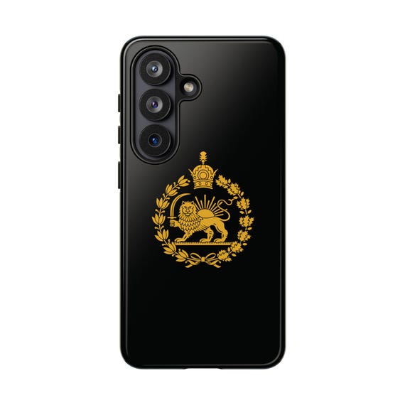 Iran Flag SAMSUNG Case | Imperial Lion and Sun with Crown | Black | Tough Case