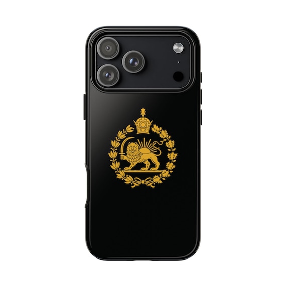 Imperial Iran Lion and Sun with Crown emblem phone case | Tough Case