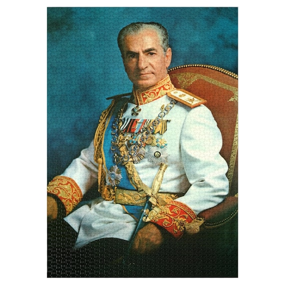 The Shah Portrait Jigsaw Puzzle | Aryamehr | Pahlavi | MIGA | Lion and Sun