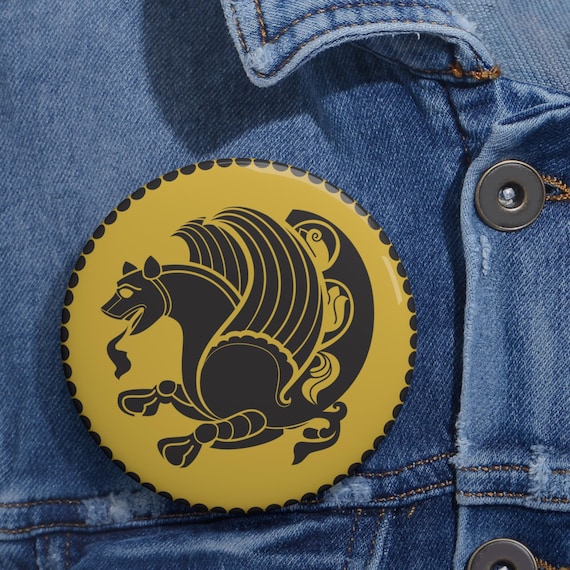 Simurgh Pin Button | Phoenix | MIGA | Pahlavi | Persian
