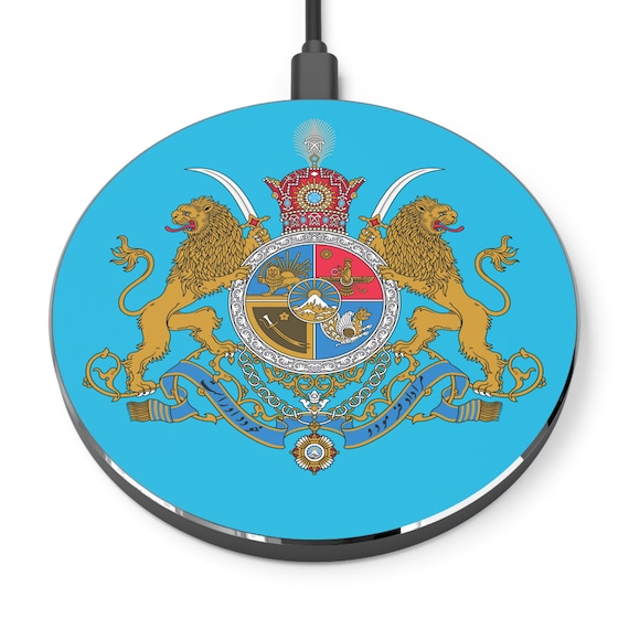 Royal Crest Wireless Charger | Lion Emblem Phone Charger