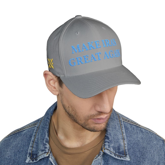 Premium Aqua/Teal Make Iran Great Again Cap 4 Side Embroidery