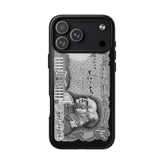 The Shah Aryamehr iPhone Case | Imperial | Pahlavi | Reza Shah | Black Tough Case | MagSafe