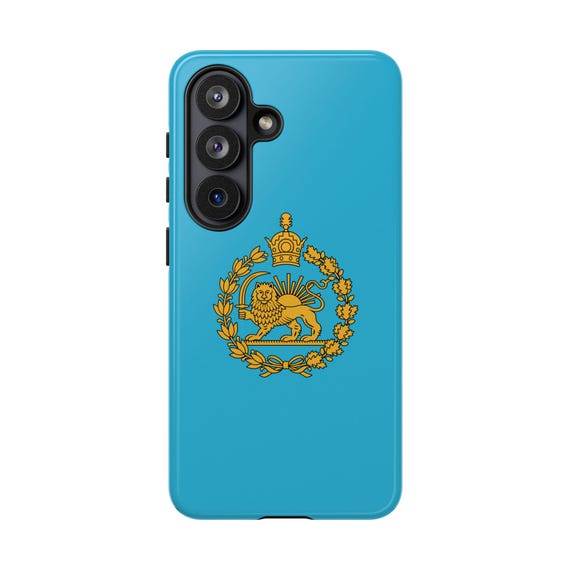 Iran Flag SAMSUNG Case | Lion and Sun | Crown | Turquoise | Tough Case | Imperial