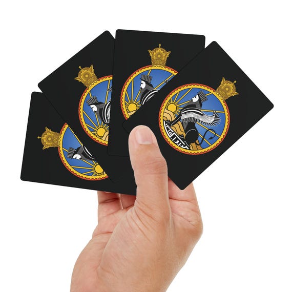 SAVAK Emblem Poker Cards