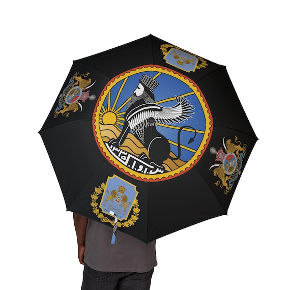 Persian Foldable Umbrella | Imperial | Lion and Sun | SAVAK | Imperial Guards | Persian Immortals