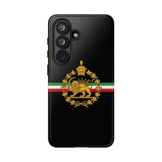 Iran Flag SAMSUNG Case | Lion and Sun | Imperial | Crown | Black Tough Case | MIGA | Persian