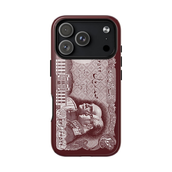 The Shah Aryamehr iPhone Case | Imperial | Pahlavi | Reza Shah | Tough Case | MagSafe | Oxblood Manor V2