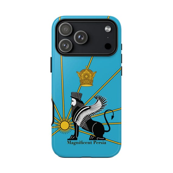 Iran iPhone case | Imperial | Turquoise | SAVAK emblem | Tough Case