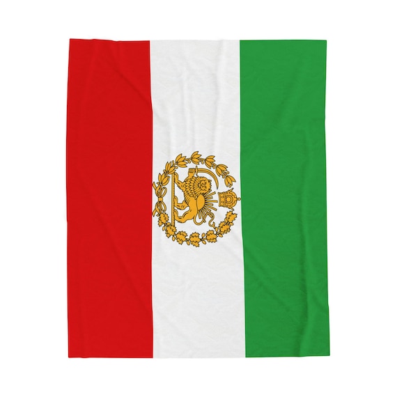 Iran Lion and Sun with Crown Blanket