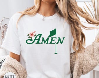 Amen Corner Golf Shirt, Vintage Golfer Tee, Retro Graphic, Gift Dad