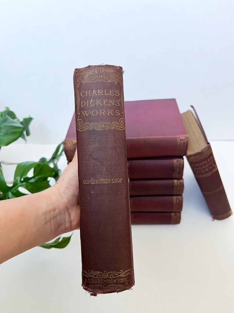 Antique Charles Dickens Works Collection 1900s Vintage Books Etsy