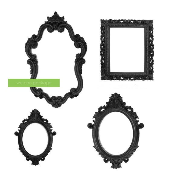 DEAL BLACK Large Picture Frames Baroque Photo Frames Etsy