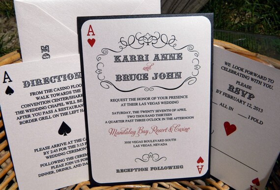 Poker chip wedding invitations Poker chip wedding invitations