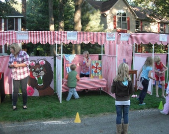 Carnival Booth PVC Frame PLANS - DIY Carnival Booths - Customizable Fair booths - Please read listing details!