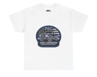 Blaues Neon OBS mit amerikanischem Flaggent-shirt