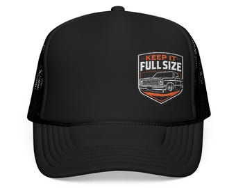 Behalten Sie es in voller Größe Squarebody Trucker Cap | Klassische Chevy Trucker Mütze