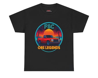 OBSシャツ シボレー GMT400 サンセット パームツリー レトロトラックTシャツ