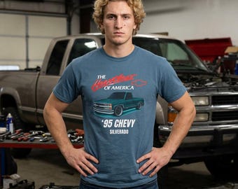 Herzschlag von Amerika | 95 Chevy Silverado T-Shirt Obs Chevy T-Shirt