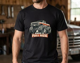 Monstertruck T-Shirt | Squarebody T-Shirt Schwarz Behalte es in voller Größe