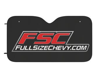 Auto-Sonnenschutz für Chevy Trucks | FSC offizieller FullSizeChevy Pride, langlebiges Polyester