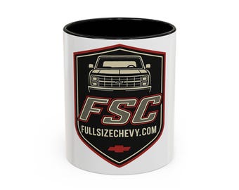 Erbenabzeichen | Squarebody Keramik Kaffeetasse - Klassische Chevy Truck Liebhaber Geschenk (11/15oz)