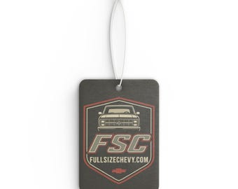 Car Air Freshener Heritage Badge Squarebody Chevy Truck Accessory