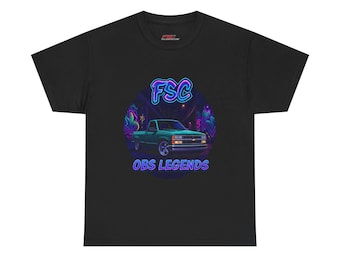 OBSレジェンド グリーングラフィティネオンTシャツ レトロシボレーGMT400トラックTシャツ カスタムピックアップ用