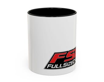 Kaffeetasse, FullSizeChevy Logo, zweifarbige Keramik, mikrowellen- und spülmaschinenfest, 11oz oder 15oz