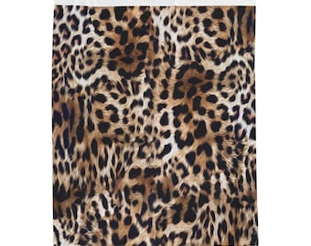Peluche en velours à imprimé léopard | Jeté à imprimé animal, polaire confortable