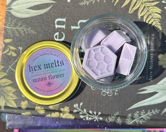 Pastillas aromáticas Hex Melts - Flor de Luna • Cera de abeja y aceite de coco