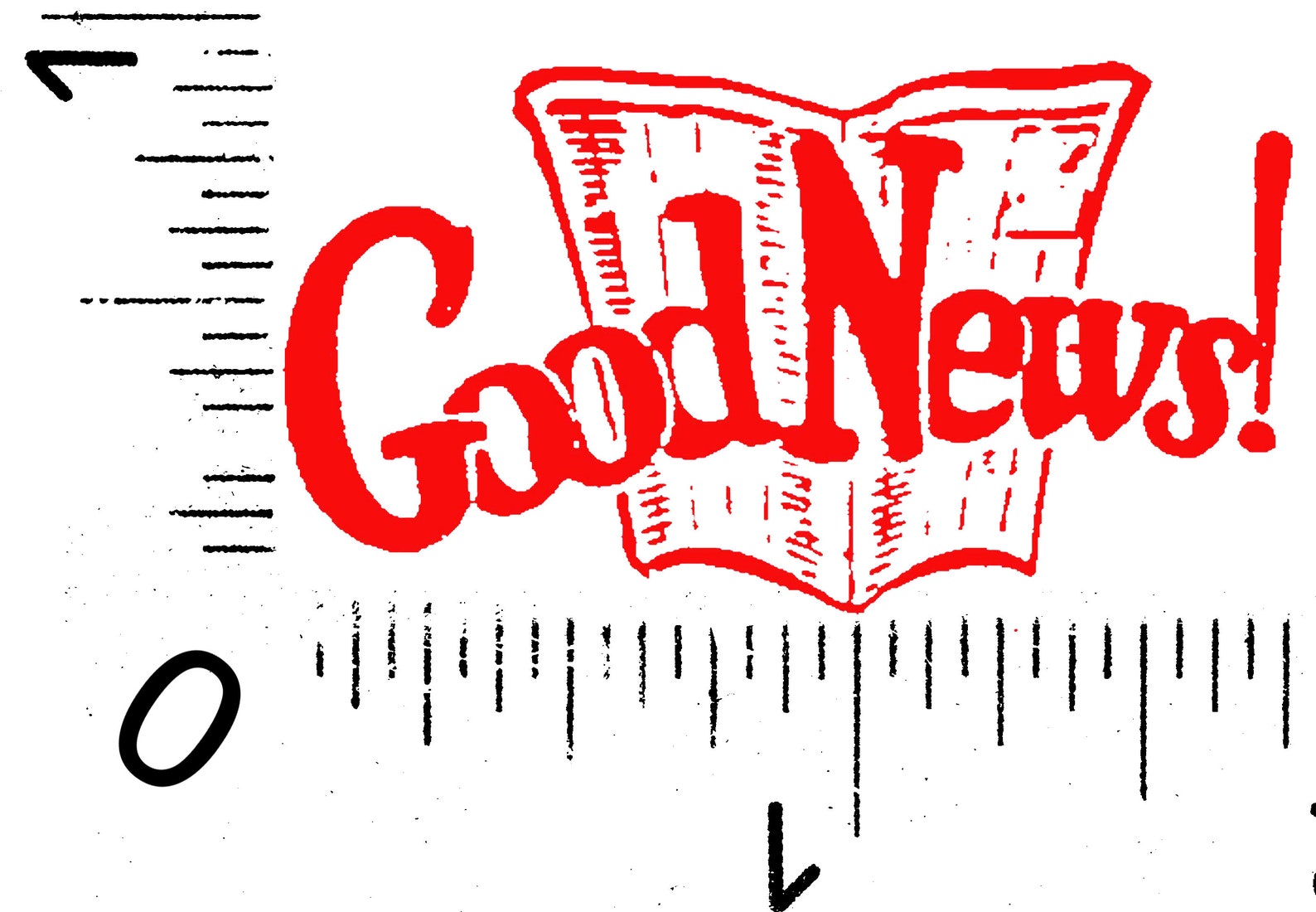 Good News Paper Rubber Stamp Etsy