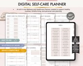 Wellness Planner, Daily Self Care Organizer (Digital Download, Printable, 50+ Pages)