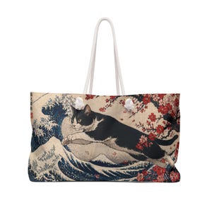 Tuxedo Cat Gift | Cat Lover Bag | Japanese Cat Bag | Cat Mom Bag | Unique Cat Gift for Her image 3