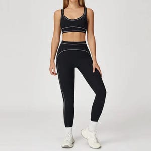 AlO Yoga Tracksuit Sports Bra & High Waisted Leggings Set image 2