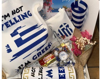 Greek Gift Box Collection 3 | Luxury Self Care and Comfort Sets | Birthday & Celebration Gifts | Gift Wrapped