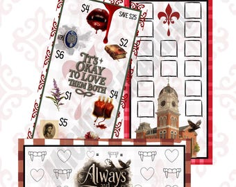 Vampire | Savings Challenge Printable for Cash Stuffing | A6 Challenge | Instant Digital Download