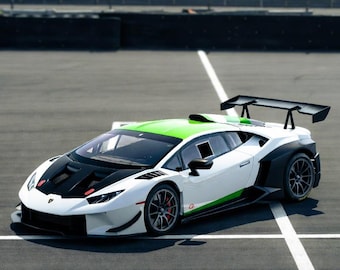 Racing Supercar STL File – Highly Detailed 3D Print Model Digital Download