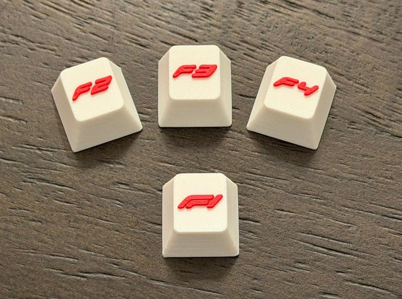 F1 Keycaps F1 Keycaps STL | Racing Keyboard Keys | Mechanical Keyboard Custom ...
